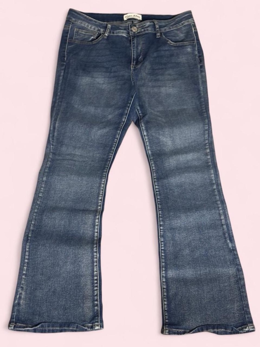 GOGO Women's Dark Blue Bootcut Jeans